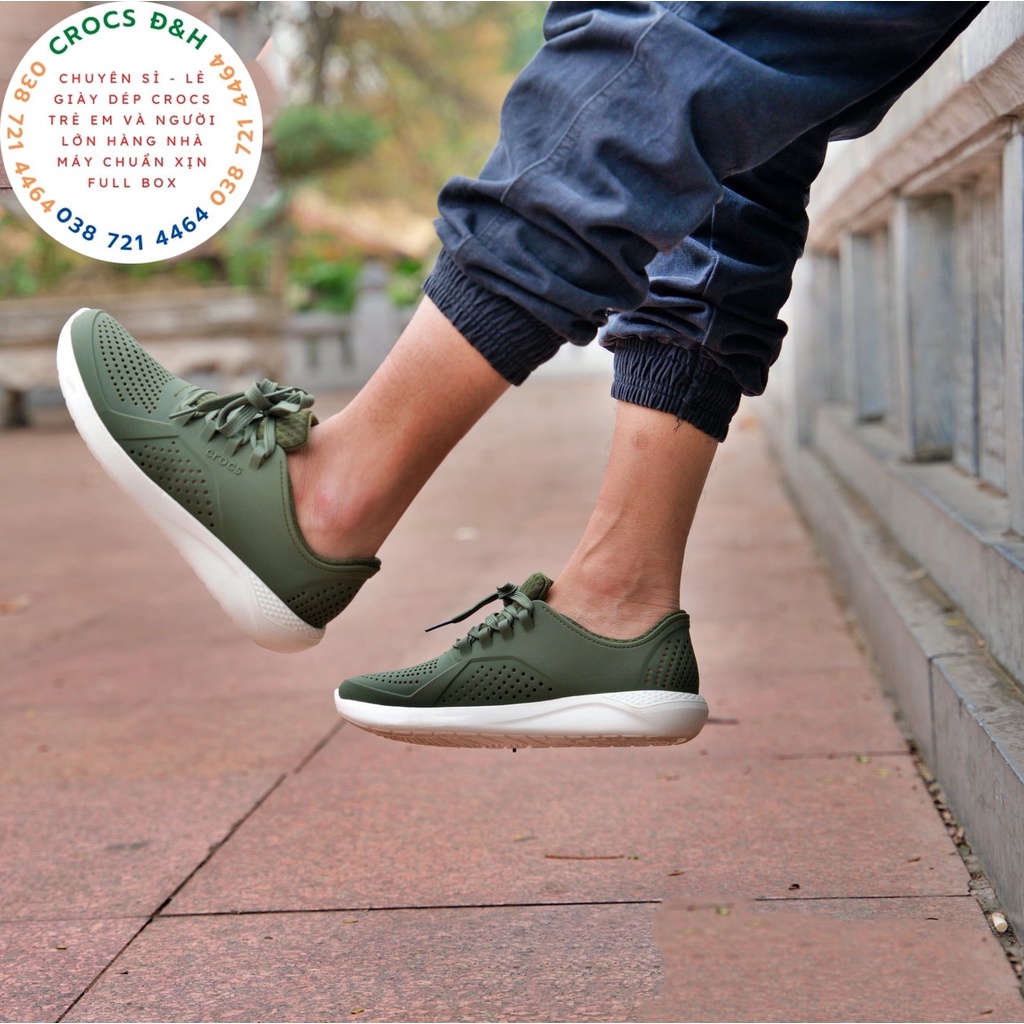 Giày dép crocs - giày nhựa crocs literide pacer cho cả nam và nữ, chống thấm nước, chống trơn trượt, chống hôi chân, xịn