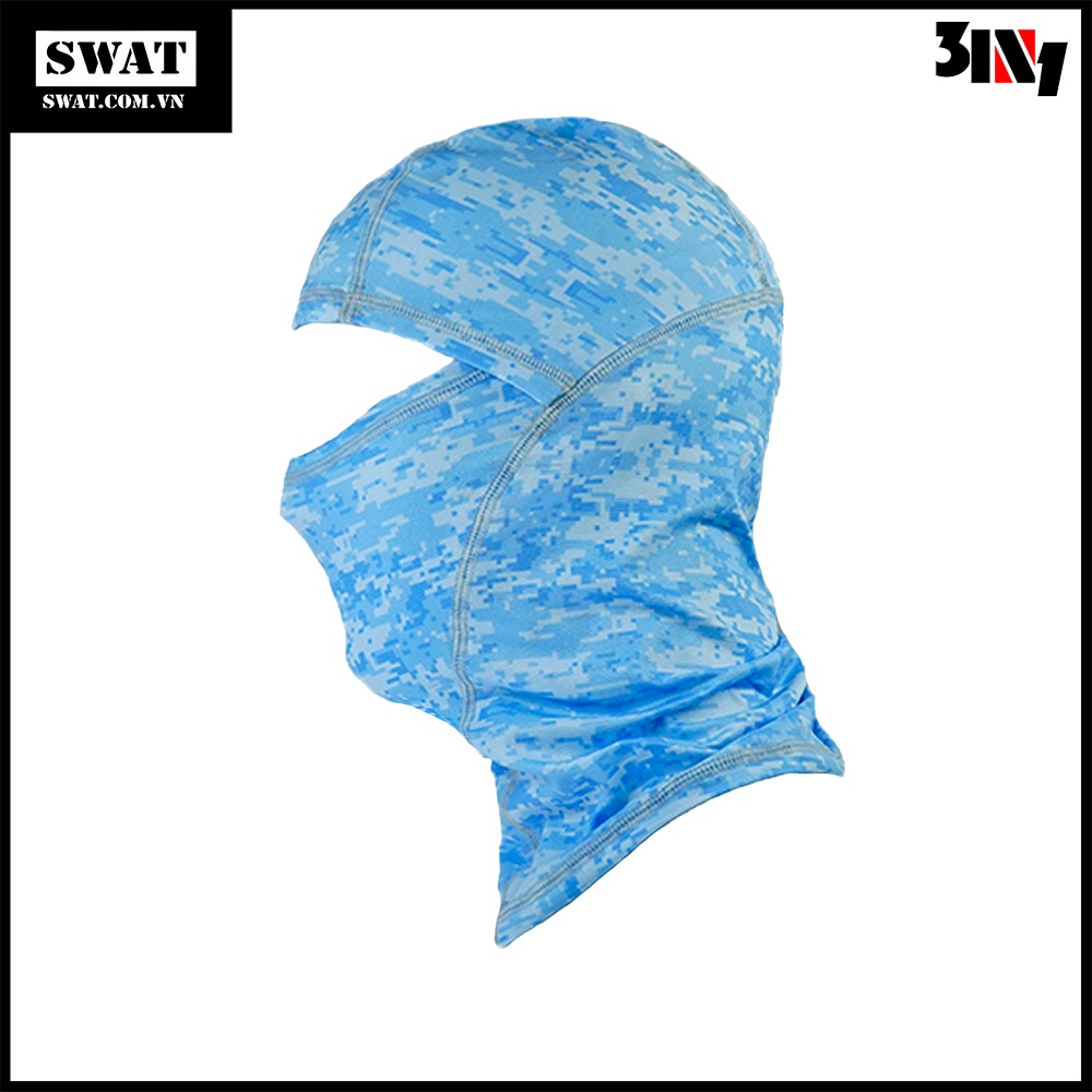 Khẩu trang trùm đầu SWAT 3in1 mẫu camo xanh dương - khẩu trang thời trang