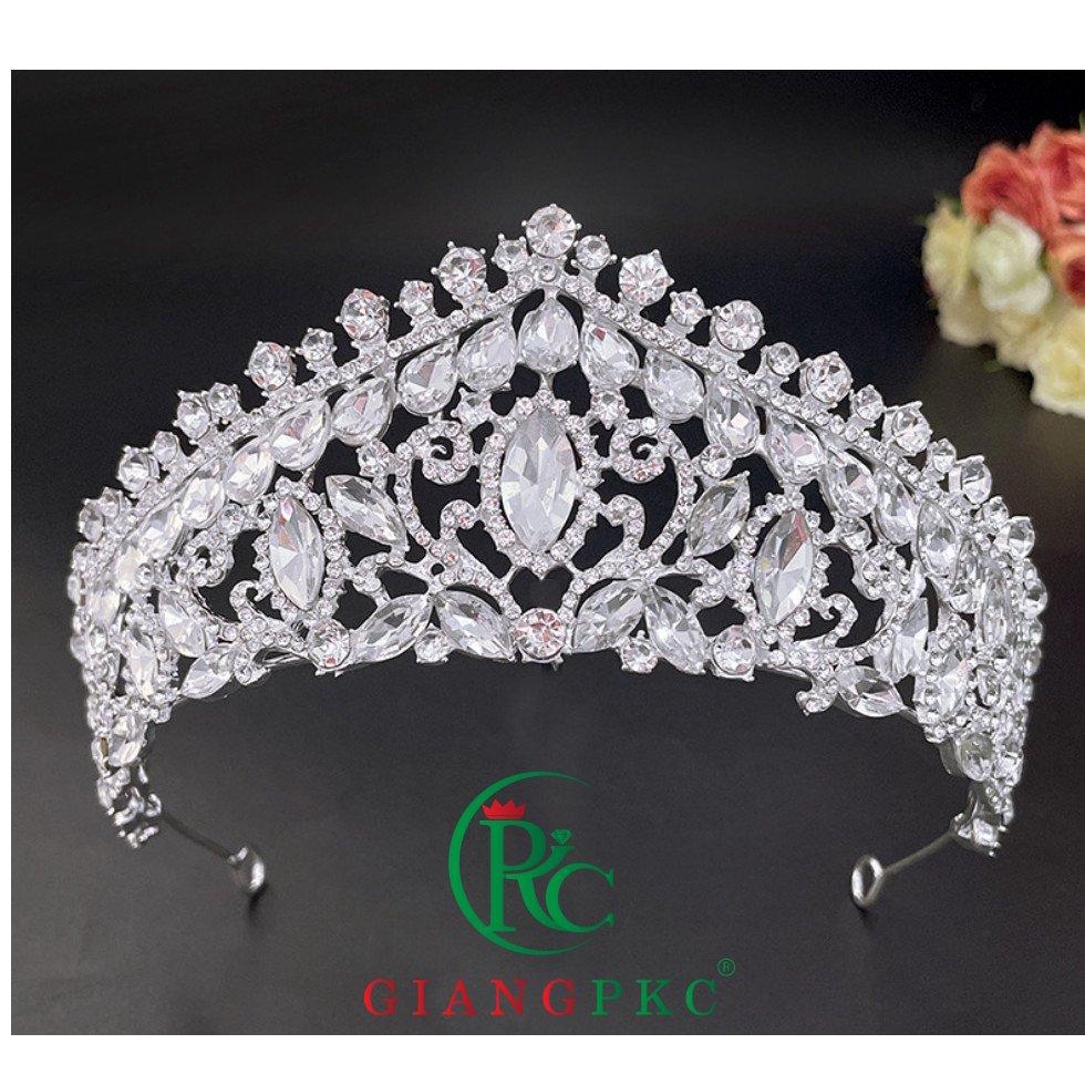 Vương miện cô dâu mới nhất T9-2022 cao 6cm ngang 16cm Giangpkc  Phụ kiện cưới Giang
