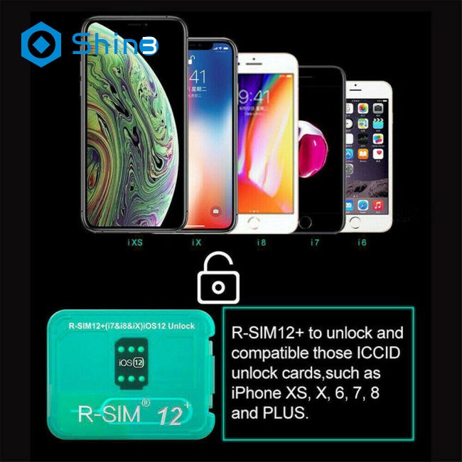 Thẻ bẻ khóa nano RSIM 12+ Plus 2019 dành cho iPhone X / 8 / 7 / 6 / 6S 4G iOS 12.3