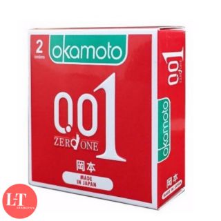 Bao cao su Okamoto 0.01 mỏng nhất thế giới hộp 02 cái