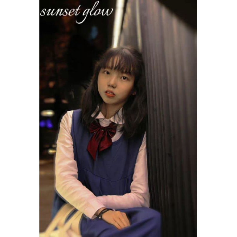 VÁY ĐỒNG PHỤC JK TẶNG NƠ ĐỎ 🍑 XANH và ĐEN🍑Có ảnh thật