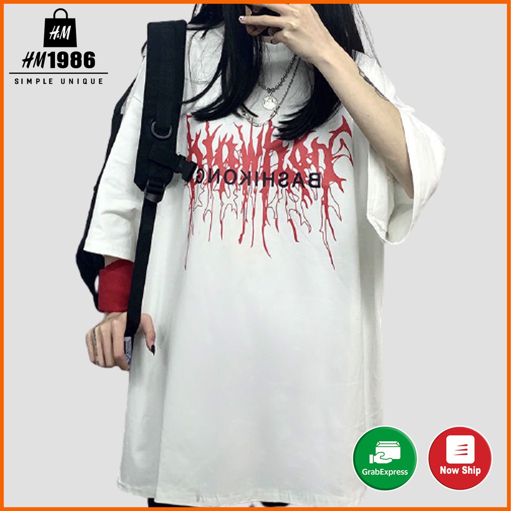 Áo thun nam nữ unisex tay lỡ form rộng 3123 , Áo thun form rộng Oversize trơn cao cấp HM1986 | BigBuy360 - bigbuy360.vn