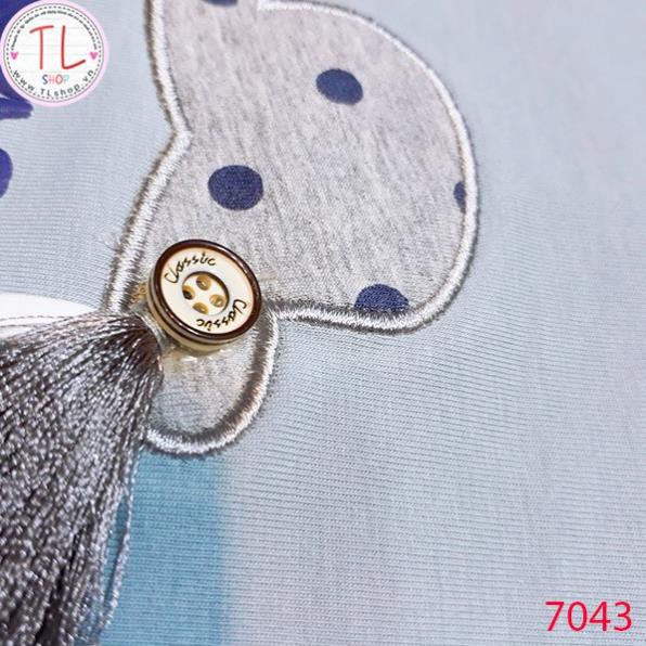 Thời Trang Trẻ Em -Set đồ bộ họa tiết đính tua rua quần chấm bi– Quần Áo Bé Trai - Bộ Bé Trai - Quần Áo Bé Gái - Bộ Bé