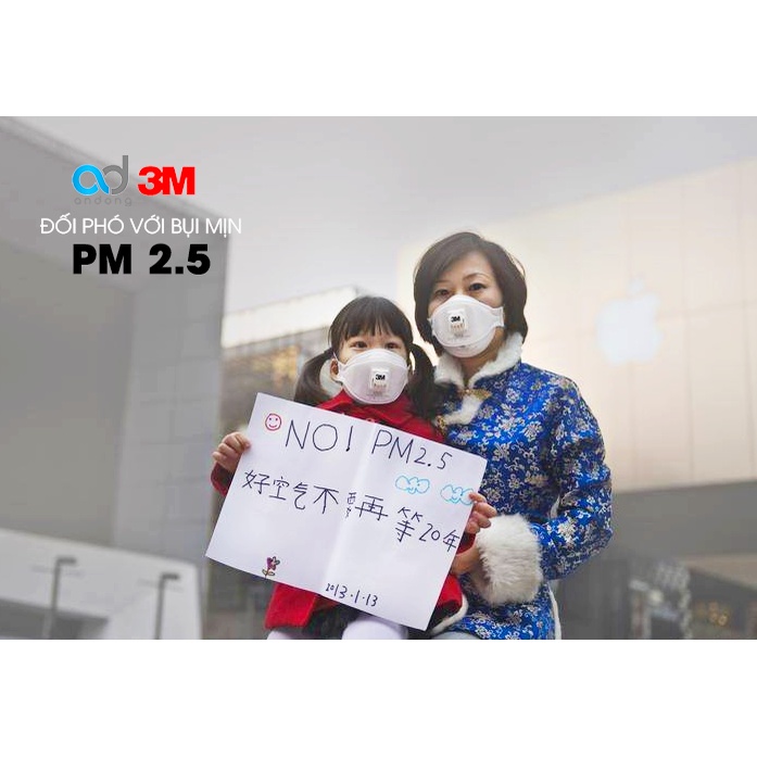 Hộp 10 chiếc Khẩu Trang 3M 9332A+ Chuẩn FFP3 (tương đương N99)