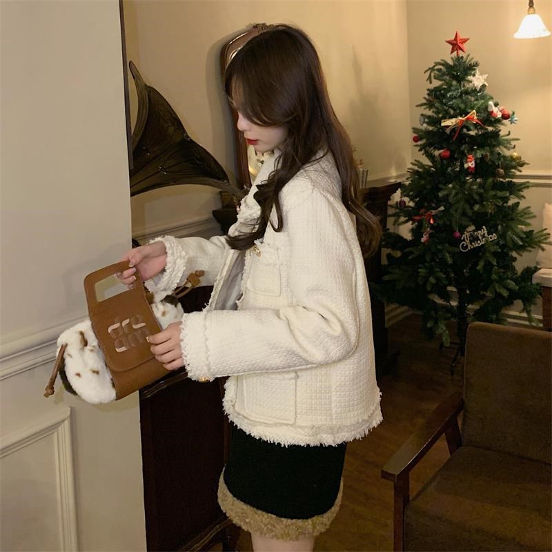 Áo Khoác Len Dày Dáng Ngắn Thời Trang Mùa Hè Cho Nữ