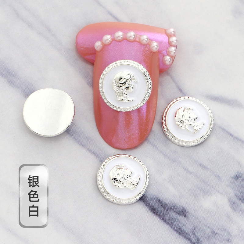 Phụ Kiện Trang Trí Móng Tay Bằng Hợp Kim Phong Cách Retro Nhật Bản Dễ Thương Mới