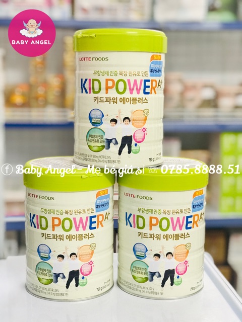 [Mã 267FMCGSALE giảm 8% đơn 500K] [Date 04/2022] Sữa bột Kid Power A+ 750g Nội Địa Hàn