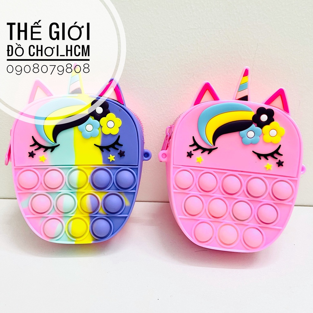[HOT- MẪU MỚI] Túi đeo chéo mini kết hợp trò chơi POP IT bằng silicon mềm giúp giảm căng thẳng