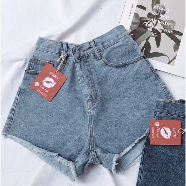 Quần short jean nữ từ size 40kg size đại 75kg mẫu trơn quần short lưng cao hàng VNXK - 2KJean