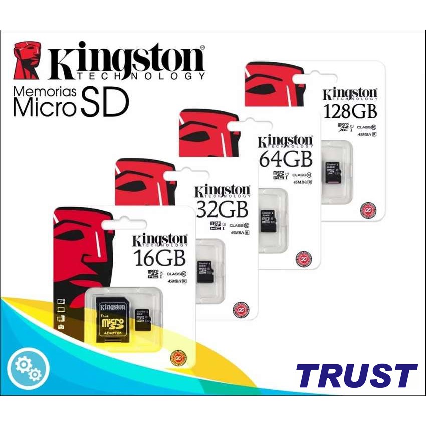 Kingston Thẻ nhớ MicroSD Class 10 -16GB, 32GB, 64GB, 128GB-Bảo Hành 5 Năm-Chính Hãng