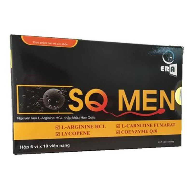 SQ Men Hỗ Trợ Khả Năng Sinh Sản Cho Nam Giới, Hộp 6 Vỉ x 10 Viên Nang [ 100% Chính Hãng ]