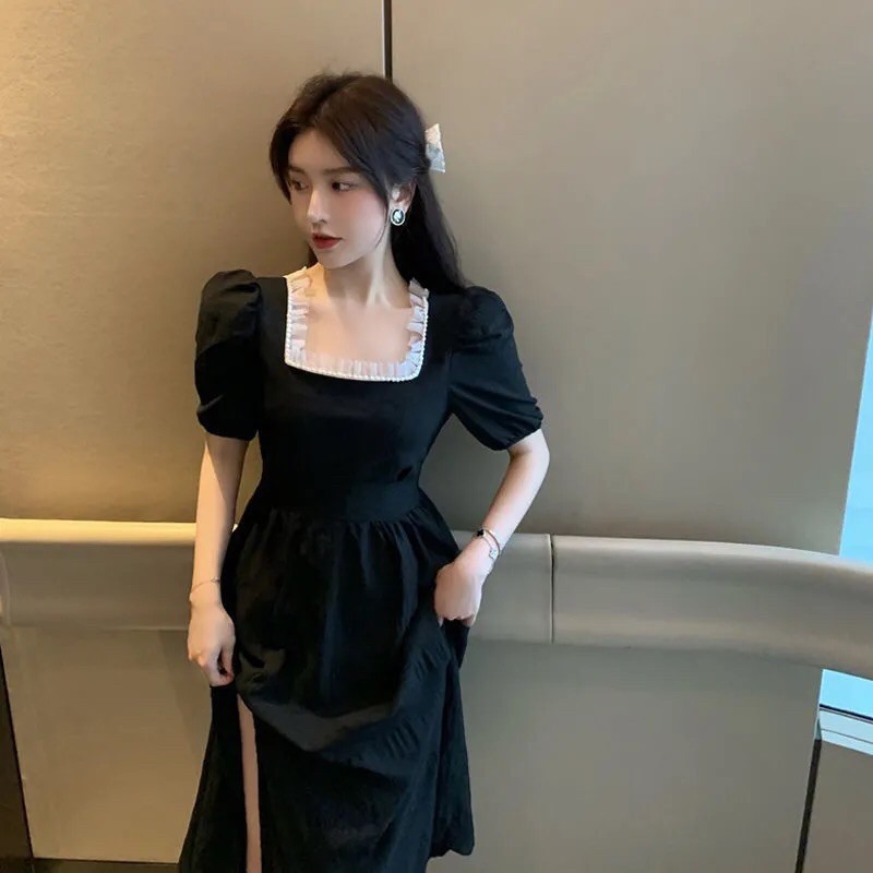 ĐẦM DIỀM CỔ VUÔNG SẺ TÀ | BigBuy360 - bigbuy360.vn