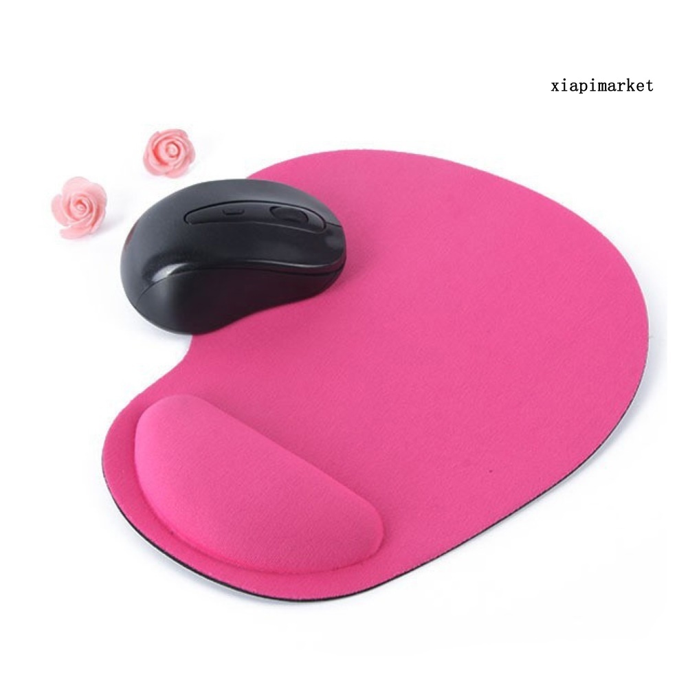 LOP_Home Office Solid Color Anti-Slip Gaming Mouse Pad Mice Mat with Wrist Support