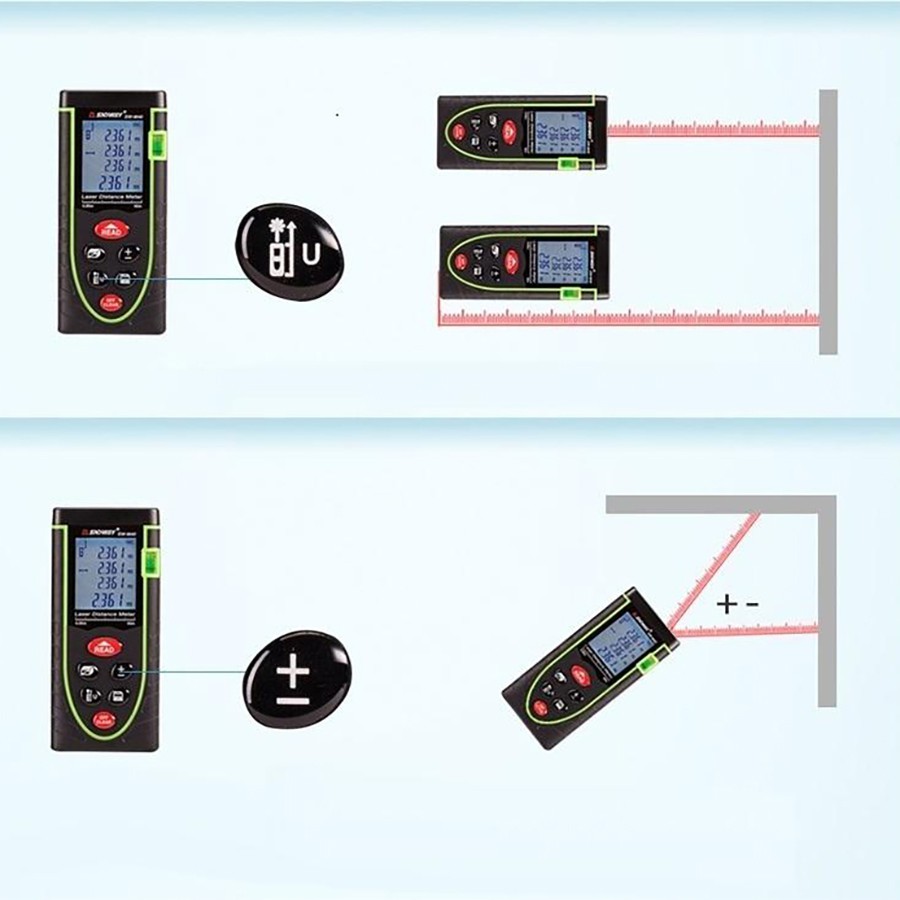 Máy đo khoảng cách điện tử cầm tay bằng hồng ngoại SNDWAY sử dụng laser hiện đại Chammart