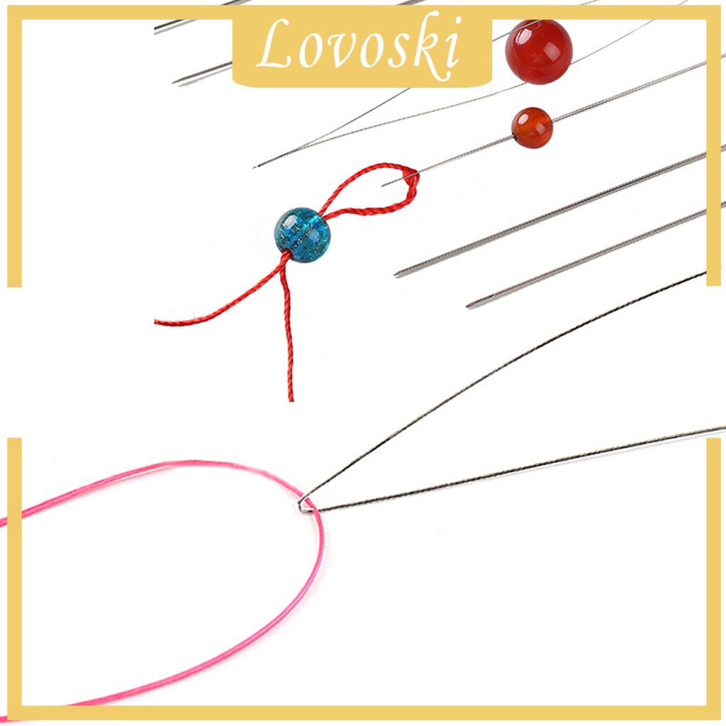 Bộ 10 Kim Xỏ Hạt Làm Trang Sức 2 Kích Cỡ