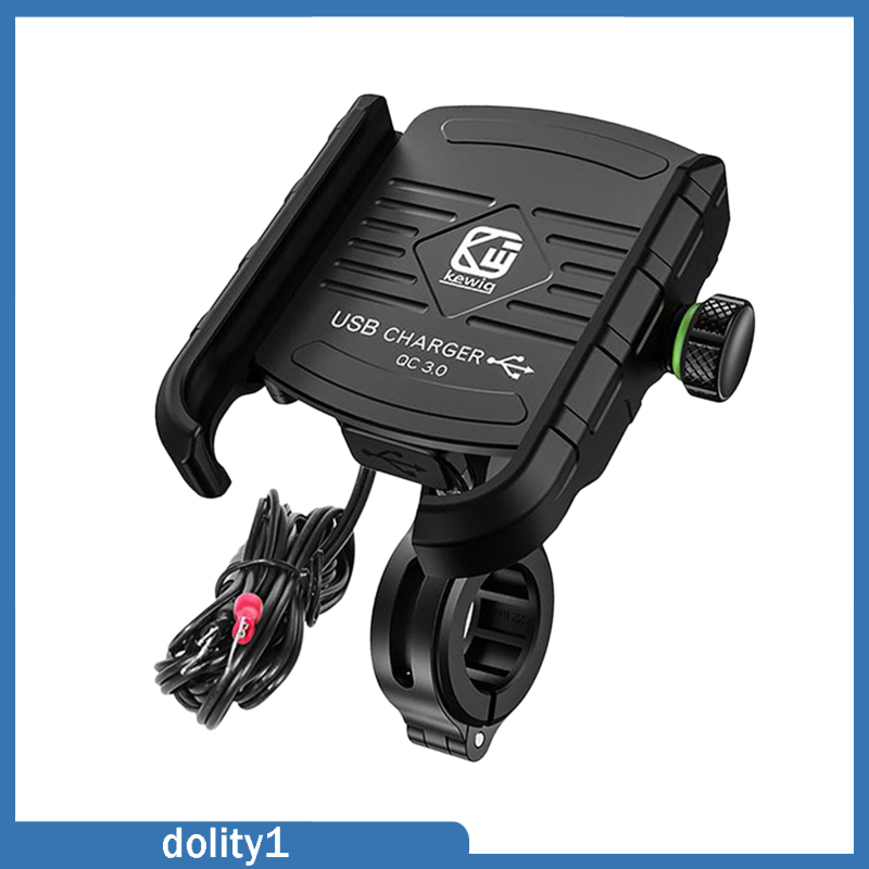 [DOLITY1]Motorcycle 15W Qi Cell Phone Holder for 3.5-6.5 inch Cellphones