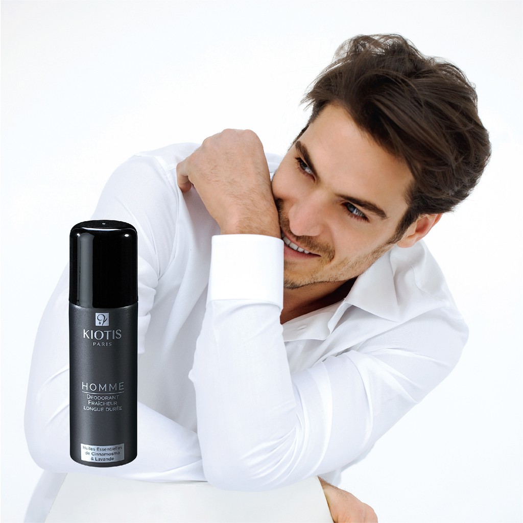 Xịt khử mùi toàn thân cho nam giới tinh chất cinnamosma KIOTIS deodorant fraicheur longue duree for men 100ml
