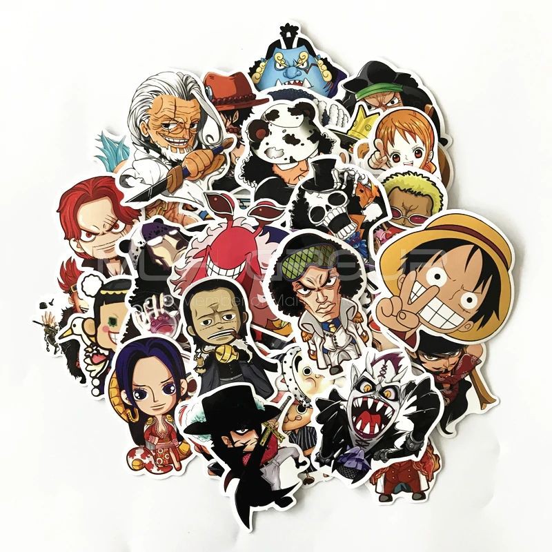 Decal dán xe đạp trang trí các nhân vật hoạt hình sticker trong One Piece  MLH