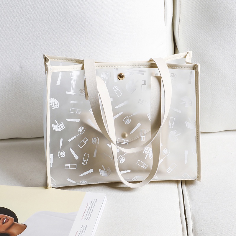 Túi Tote Đeo Vai Bằng Pvc Kích Thước Lớn In Họa Tiết Mới Dành Cho Mẹ Và Bé