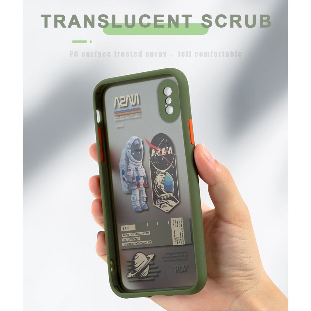 Ốp điện thoại silicon dẻo in logo Nasa cho Realme C15 C12 C11 C3 C2 X7 3 Pro Xt X2 Narzo 30a 20 Oppo Jqs0