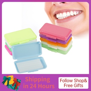 Iuxishop [Iuxishop]10 Hộp Hỗ Trợ Nha Khoa Hương Vị Sáp Ortho Nẹp Hương Trái Cây Kẹo Cao Su Kích Thích Bộ