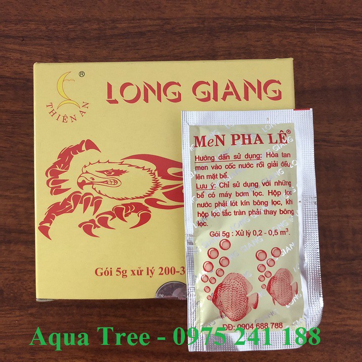 20 gói Men pha lê làm trong nước bể cá
