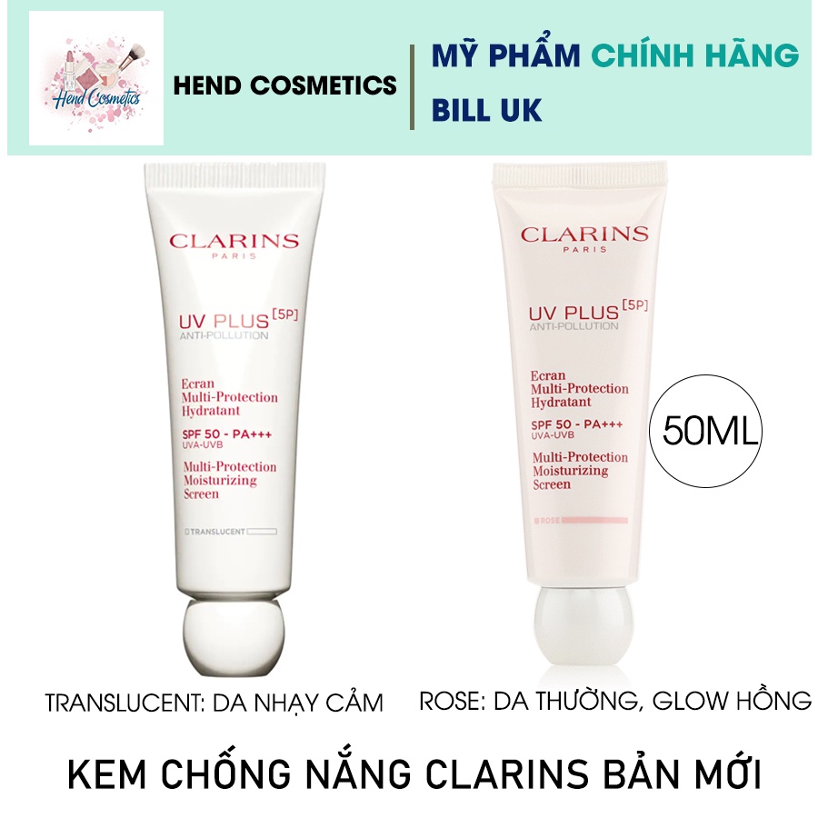 Kem chống nắng Clarins UV Plus Anti - Pollutions SPF50 (Bill Anh