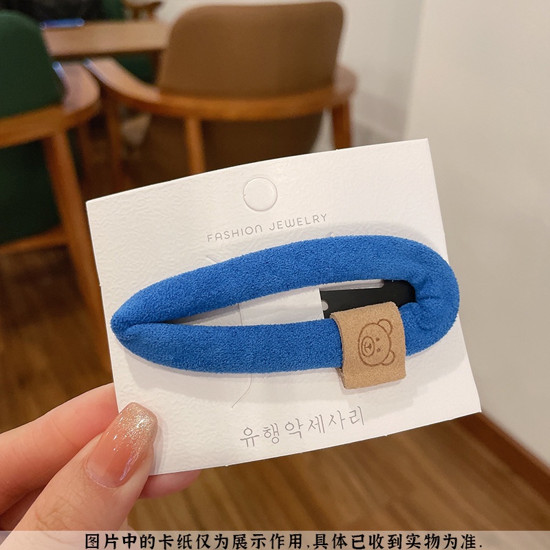 Kẹp Tóc Màu Xanh Dương Phong Cách Hàn Quốc Xinh Xắn