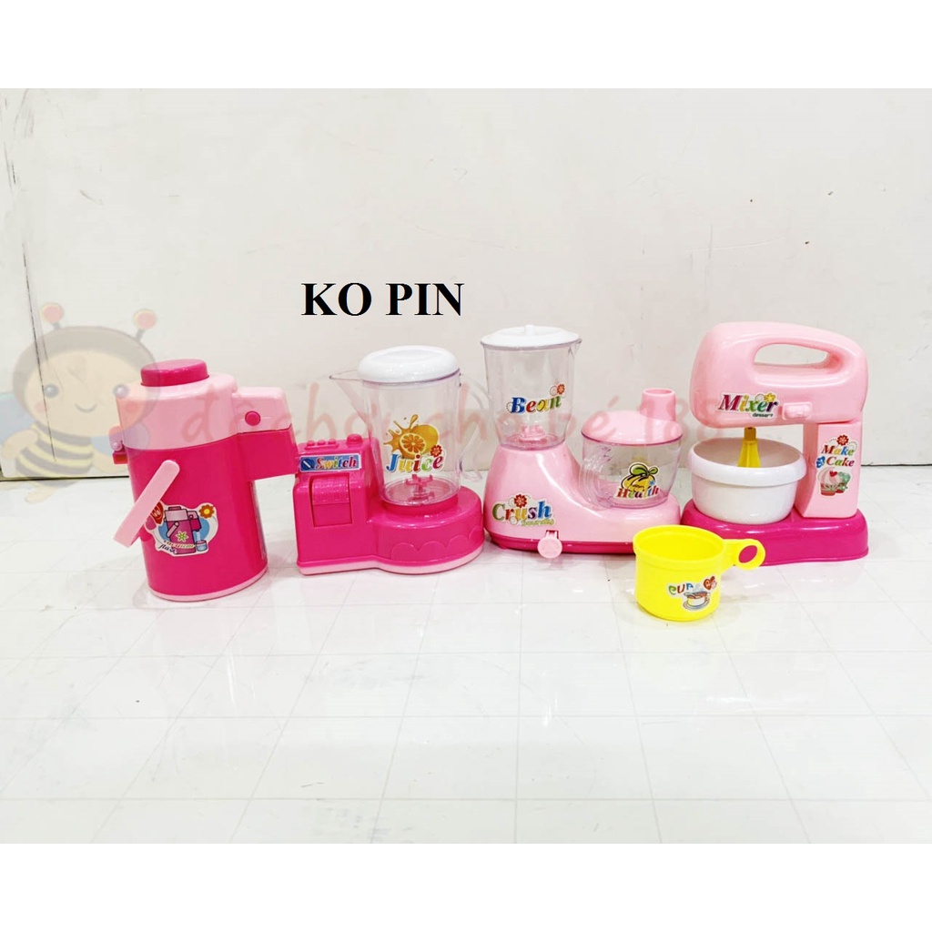 Đồ chơi nhà bếp - đồ chơi máy xay sinh tố, máy đánh trứng, máy xay thịt, bình thuỷ