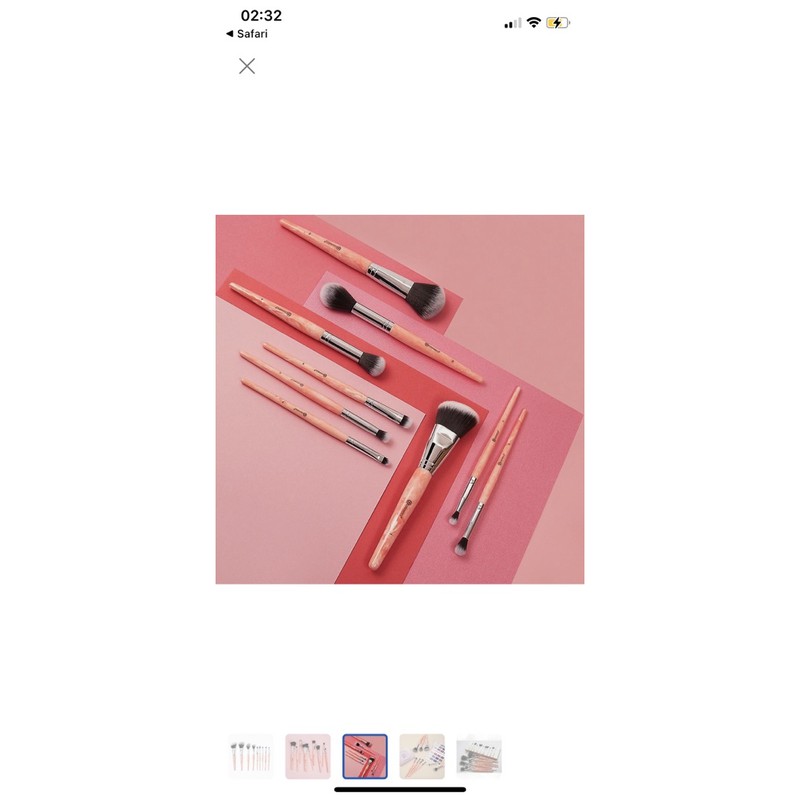 Bộ cọ 9 cây BH Cosmetics Rose Quartz 9 Piece Brush Set SALE 50% !!