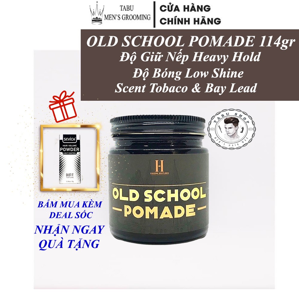 Sáp vuốt tóc Old School Pomade Saigon Hustlers Chính Hãng - 113 gram