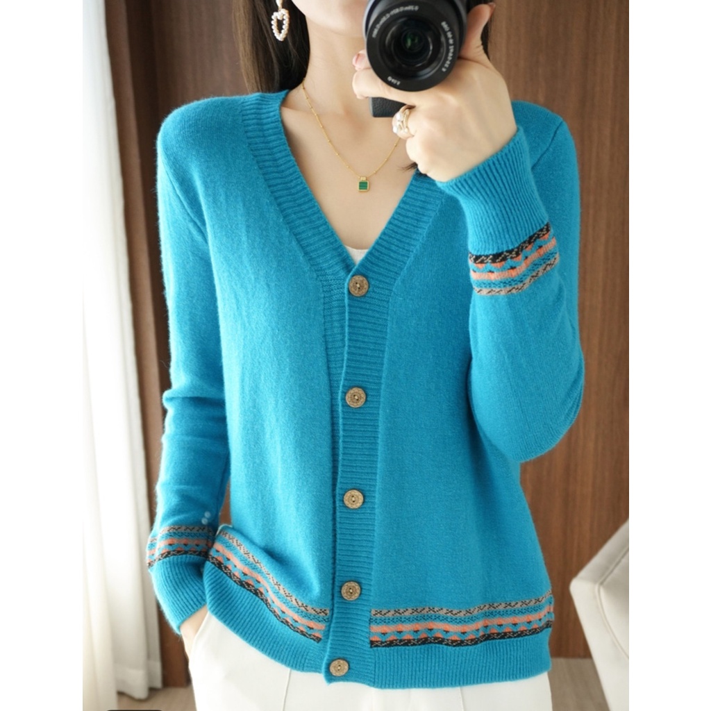 Áo Cardigan Nữ Họa Tiết Xinh Thời Trang Korea Ak36