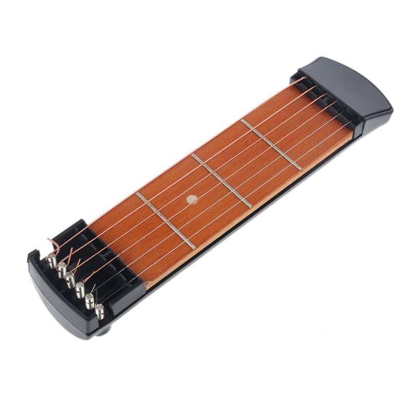 Mô Hình Đàn Guitar Bỏ Túi 4 Phím Màu Đen Phong Cách Vintage