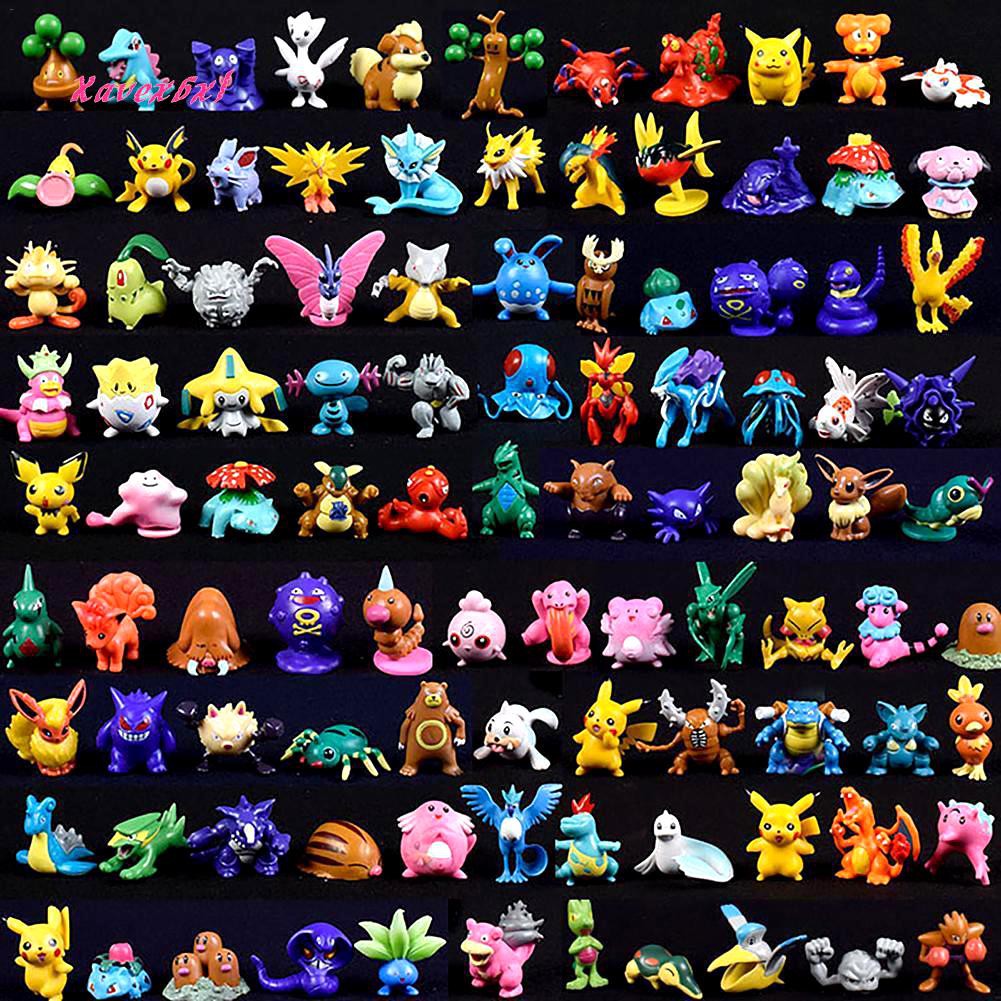 Set 144 Mô Hình Đồ Chơi Các Nhân Vật Trong Phim Hoạt Hình Pokemon