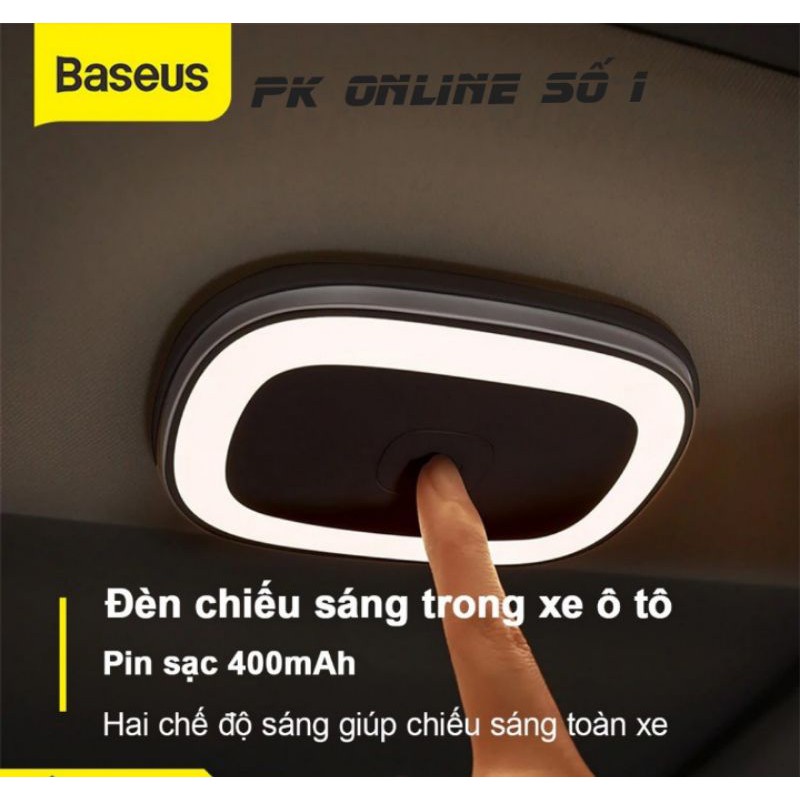 Đèn đọc sách pin sạc dùng trong xe hơi Baseus Bright Car Reading Light- New 100% LV832