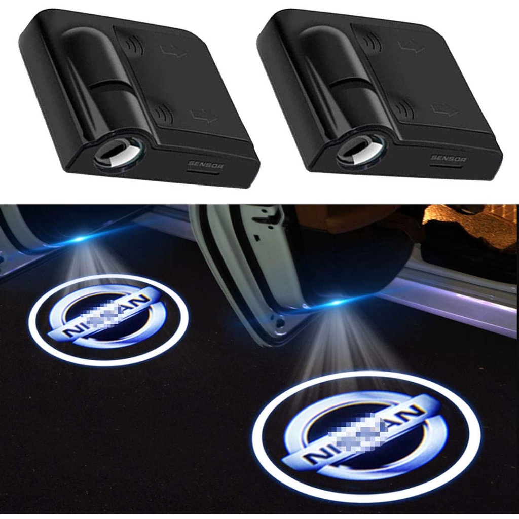 Cặp Đèn Chiếu Laser Cảnh Báo Mở Cửa Ô Tô Theo Logo Xe