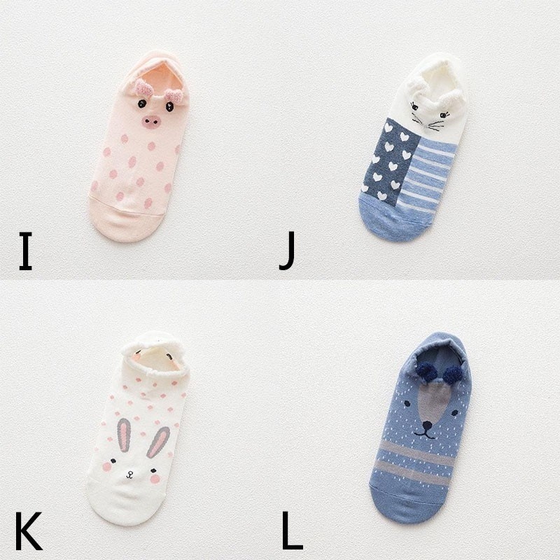 Đôi vớ cotton hoạt hình xinh xắn dành cho nữ