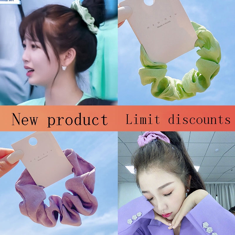 Dây Buộc Tóc Vải Lụa Phong Cách Hàn Quốc