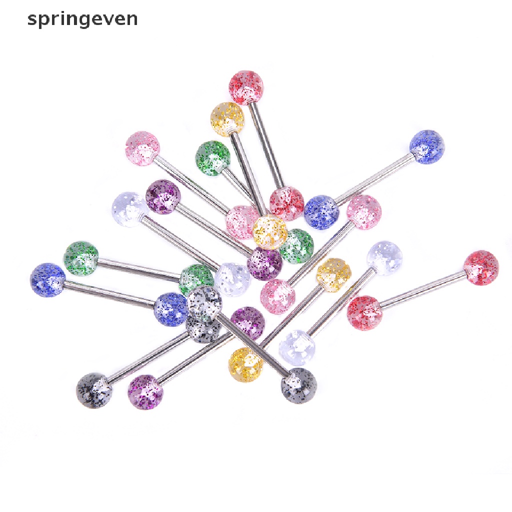 Set 8 Khuyên Lưỡi Nhiều Màu Sắc Cá Tính
