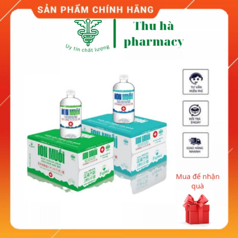 Nước súc miệng ion Muối hương Bạc hà và hương biển 680ml - FUJIWA
