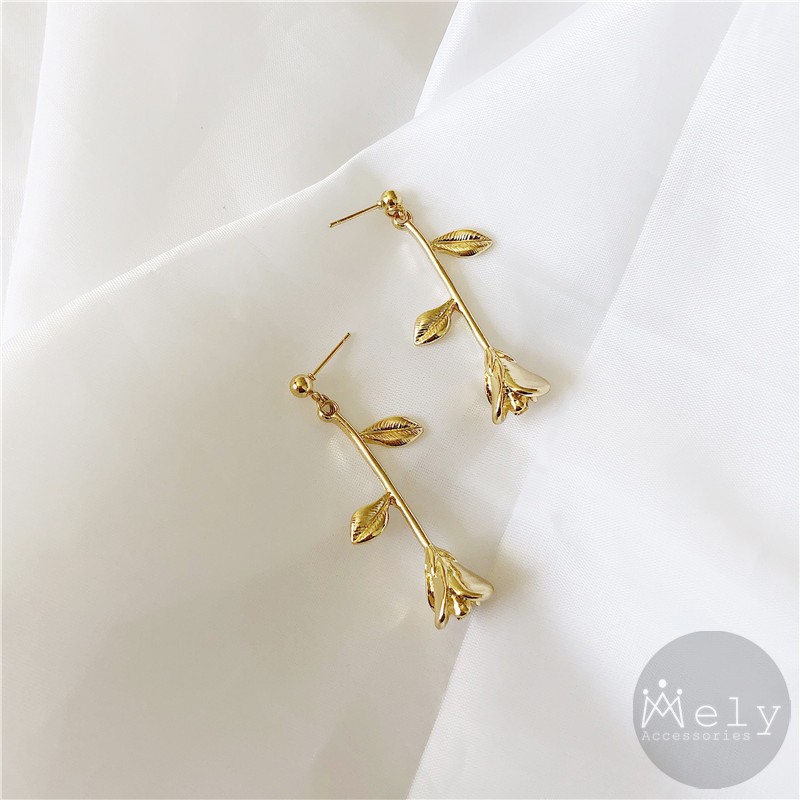 BÔNG TAI HOA HỒNG VÀNG - MELY 1122