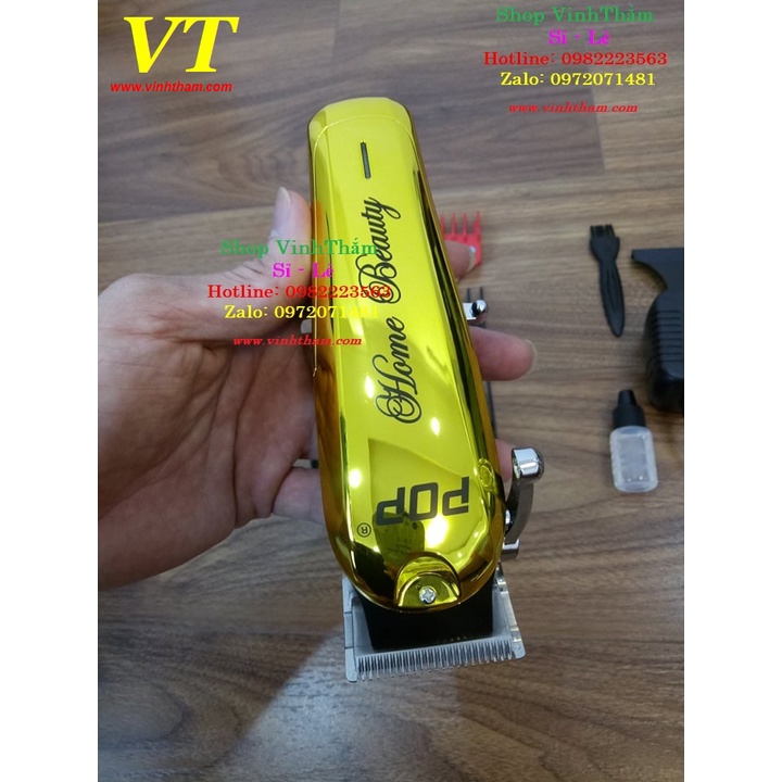 tông cắt tóc Pop P36 Lưỡi Kép - Khuyến Mại Lược + Kẹp Mỏ Vịt
