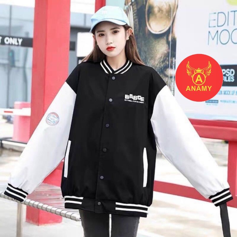 Áo Khoác Dù Bomber Thêu Form Rộng  Hình Dáng Thể Thao Cực Đẹp Unisex Unisex | BigBuy360 - bigbuy360.vn