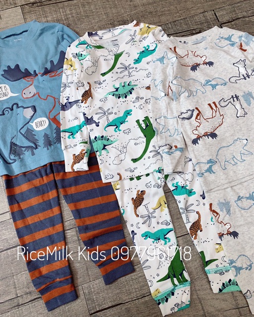 Bộ bozip carter 3 mẫu xuất dư xịn cho bé