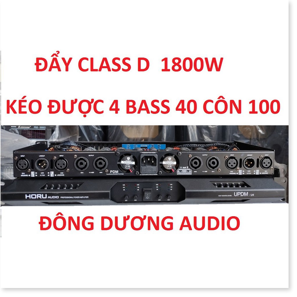 CỤC ĐẨY CÔNG SUẤT LỚN CLASS D 1800W X4 KÊNH - KÉO TỐT BASS 30 40 50