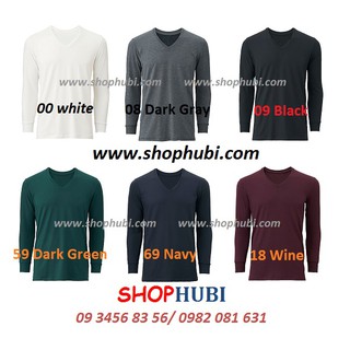 Áo giữ nhiệt siêu ấm Nam cổ tim Nhật