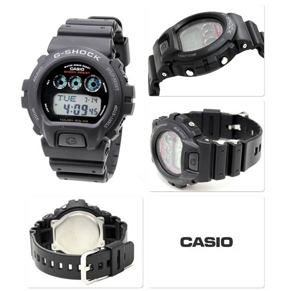 Đồng hồ Nam Casio G-6900-1DR dành cho nam dây nhựa mặt tròn loại máy quartz (pin)