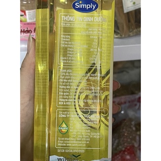 Dầu ăn Simply 1L và 2L