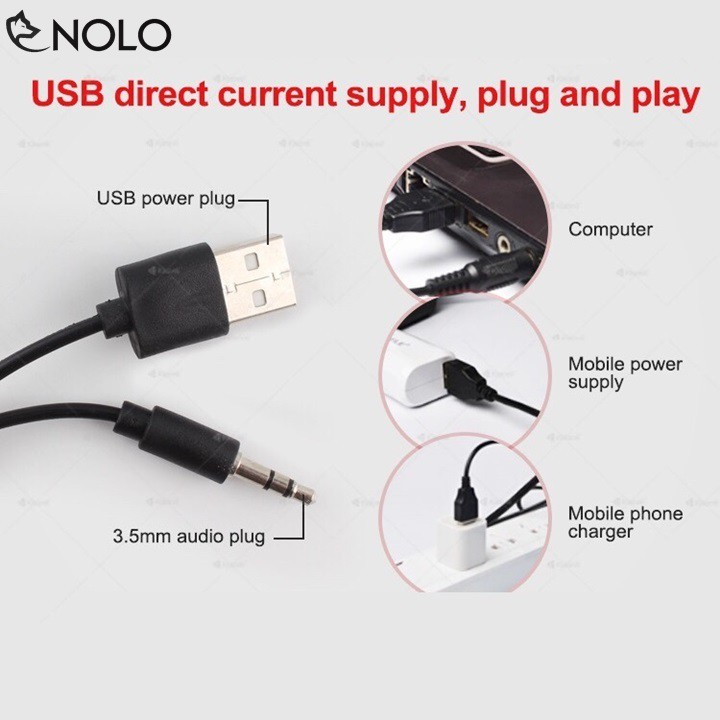 Loa Vi Tính 2.0 Kisonli Model A707 Có Nút Chỉnh Âm Lượng Nguồn USB